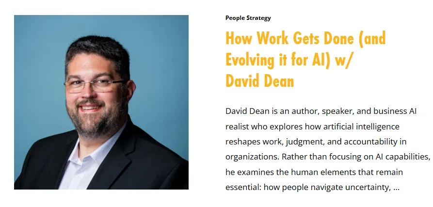 People Business with O'Brien McMahon: How Work Gets Done—and How It Evolves for AI